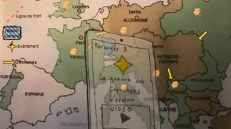 Réalité augmentée pour l'histoire via une carte scénarisée